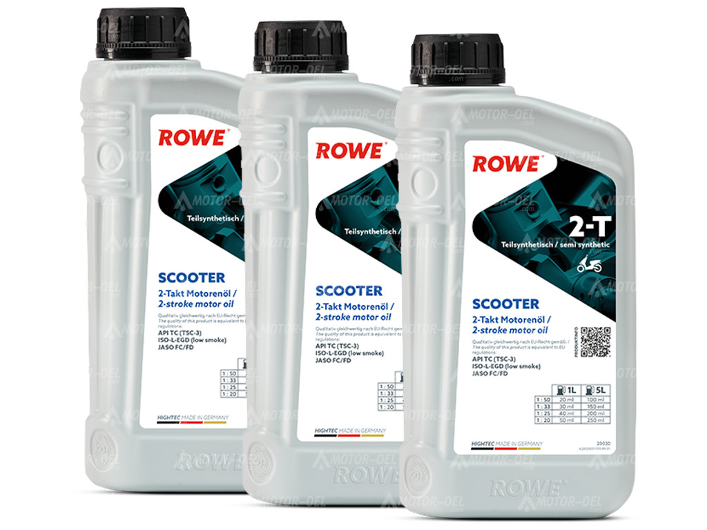 ROWE HIGHTEC 2-T SCOOTER, 3 Liter (3x1L), 20030