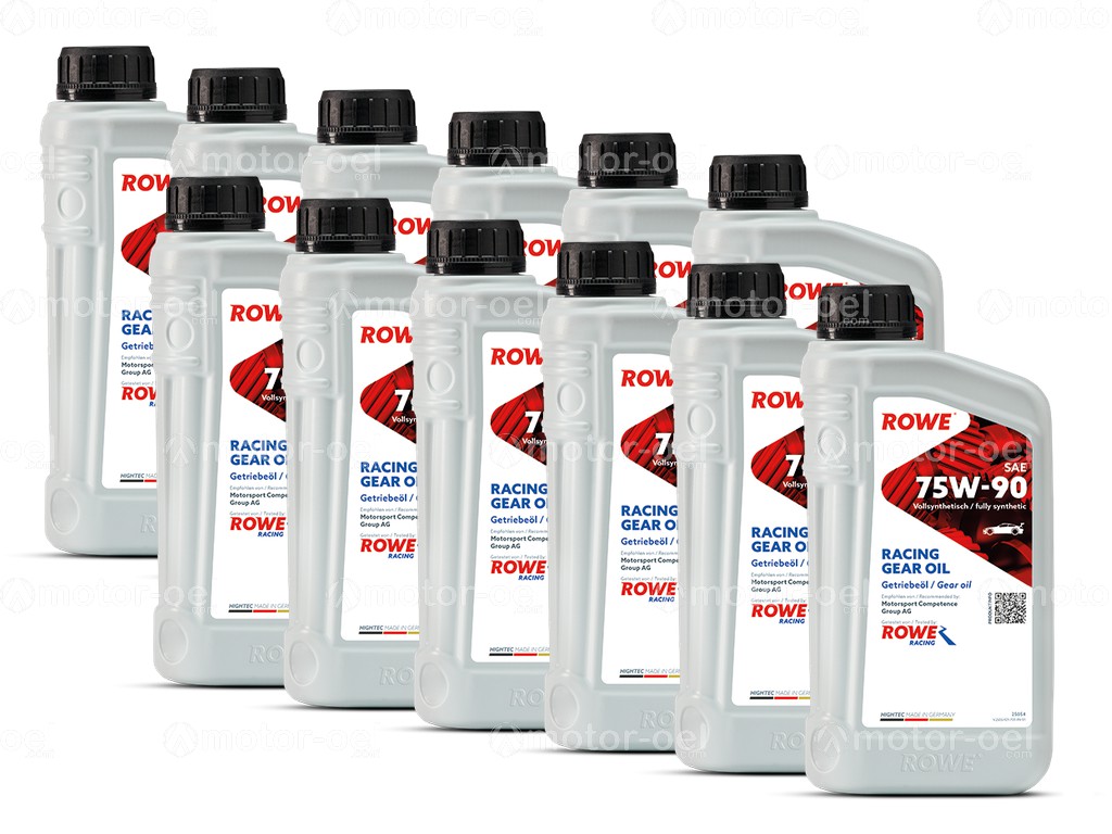 ROWE HIGHTEC RACING GEAR OIL SAE 75W-90, 12 Liter (12x1L), 25054
