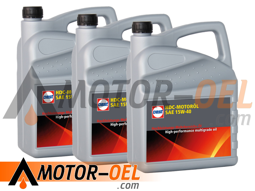 OEST HDC-MOTORÖL SAE 15W-40 3x5 Liter, 32074 OEST HDC-MOTORÖL SAE 15W-40 3x5 Liter, 32074