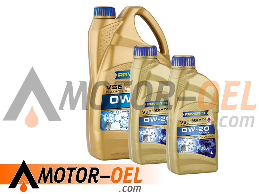 7 Liter (5L+2L) RAVENOL VSE SAE 0W-20 Motoröl, 1111112