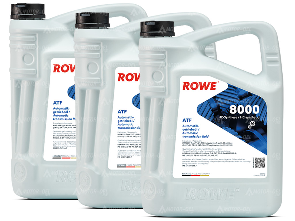 ROWE HIGHTEC ATF 8000, 15 Liter (3x5L), 25012 ROWE HIGHTEC ATF 8000, 15 Liter (3x5L), 25012