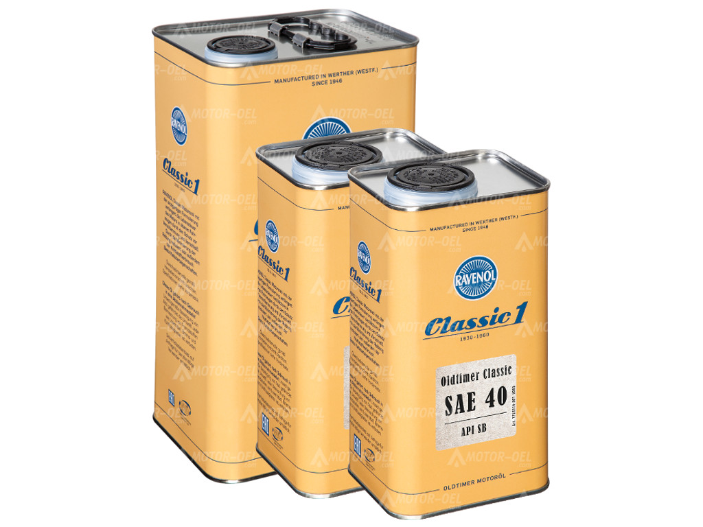 RAVENOL Oldtimer Classic SAE 40 API SB, 7 (5+2) Ltr.