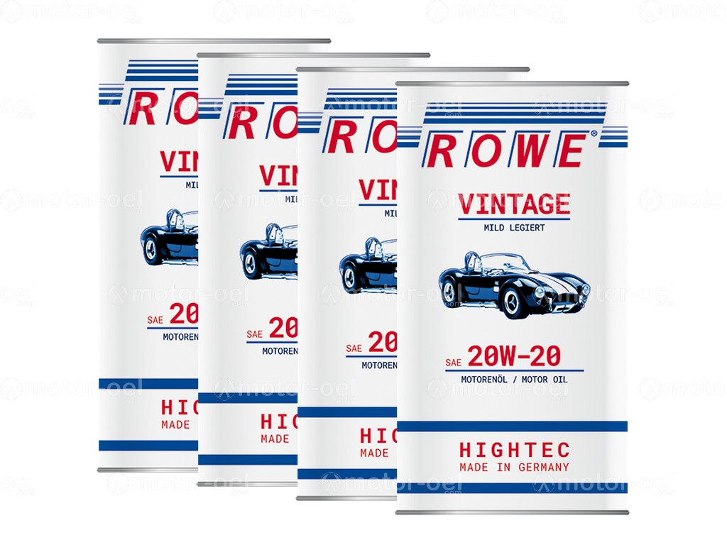 ROWE HIGHTEC VINTAGE SAE 20W-20 MILD LEGIERT, 20 Liter (4x5L), 20223