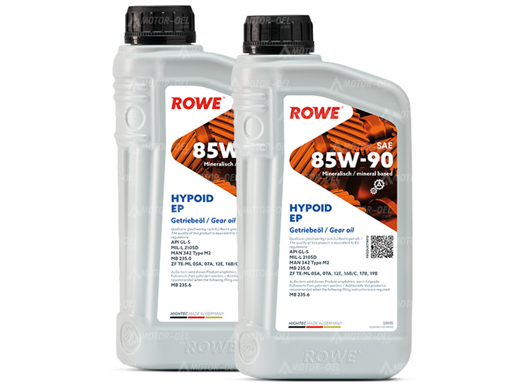ROWE HIGHTEC HYPOID EP SAE 85W-90, 2 Liter (2x1L), 25005