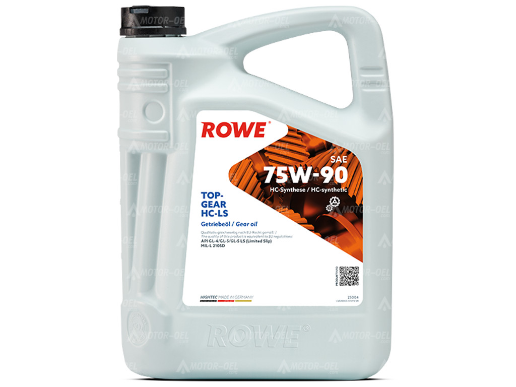 ROWE HIGHTEC TOPGEAR SAE 75W-90 HC-LS, 5 Liter, 25004