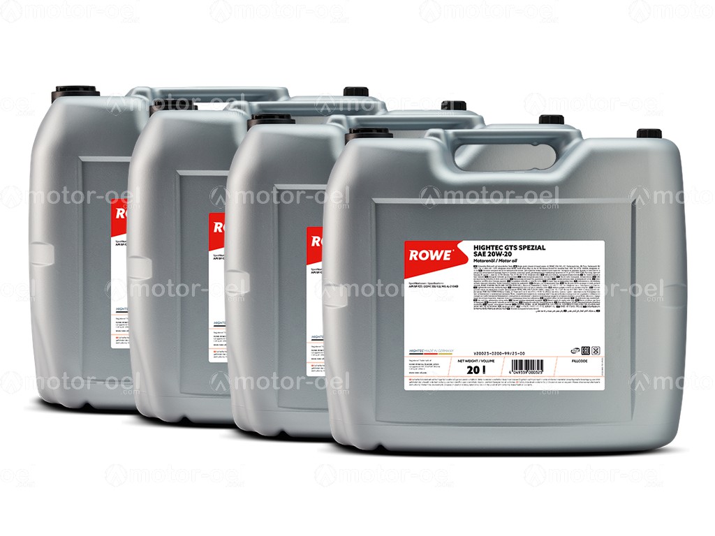 ROWE HIGHTEC GTS SPEZIAL SAE 20W-20, 80 Liter (4x20L), 20023