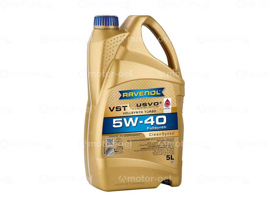 9 Liter (5L+4L) RAVENOL VollSynth Turbo VST SAE 5W-40, 1111136