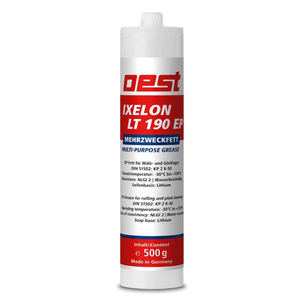 OEST Ixelon LT 190 EP, 500g, 42199/24 10 kg. (20x500g,) OEST Ixelon LT 190 EP Mehrzweckfett Kartusche 42199