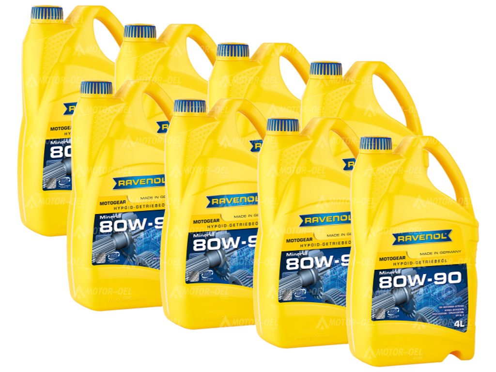 RAVENOL Motogear SAE 80W-90 GL-5, 32 (8x4) Ltr. RAVENOL Motogear SAE 80W-90 GL-5, 32 (8x4) Ltr.