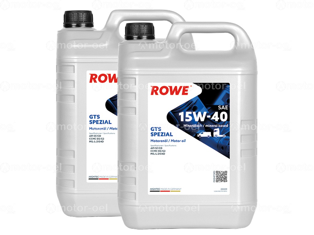 ROWE HIGHTEC GTS SPEZIAL SAE 15W-40, 10 Liter (2x5L), 20009