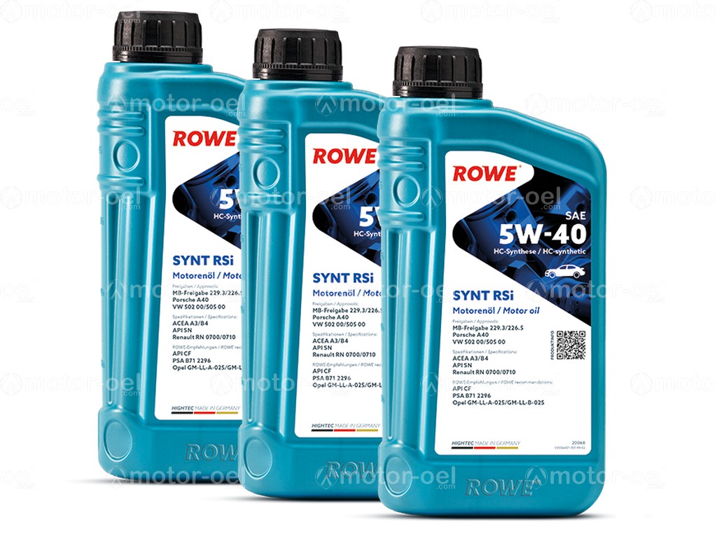 3 Liter (3x1L) ROWE HIGHTEC SYNT RSi SAE 5W-40, 20068