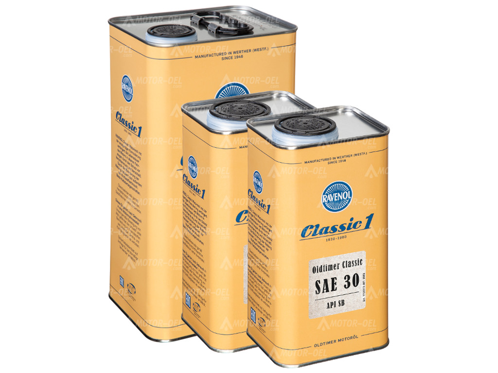 RAVENOL Oldtimer Classic SAE 30 API SB, 7 (5+2) Ltr.