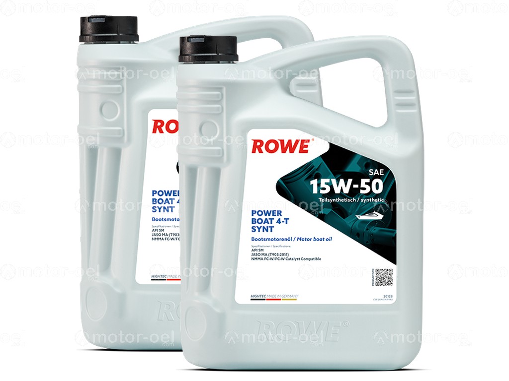 ROWE HIGHTEC POWER BOAT 4-T SAE 15W-50 SYNT, 10 Liter (2x5L), 20128