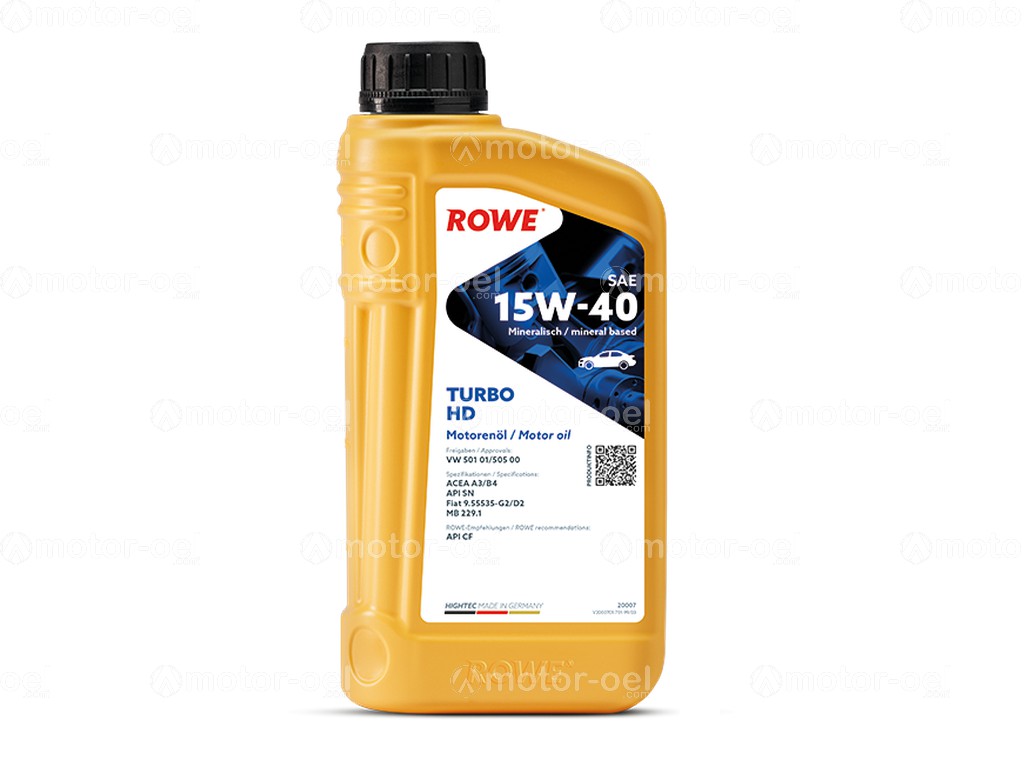 ROWE HIGHTEC TURBO HD SAE 15W-40, 1 Liter, 20007