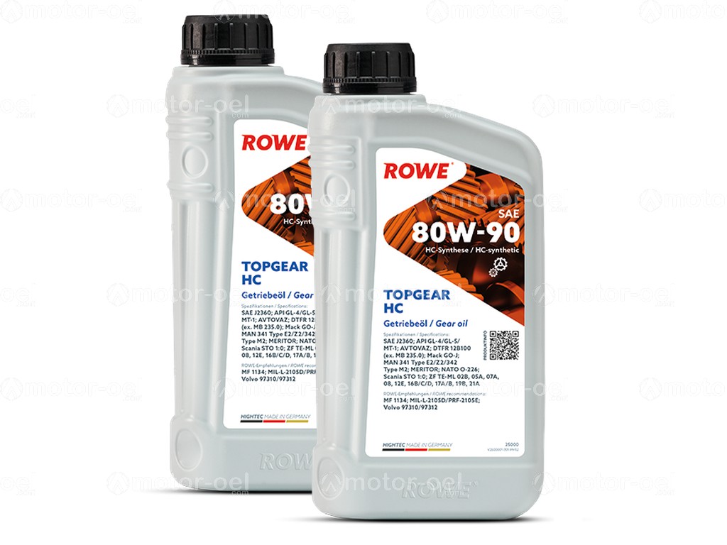 ROWE HIGHTEC TOPGEAR SAE 80W-90 HC, 2 Liter (2x1L), 25000