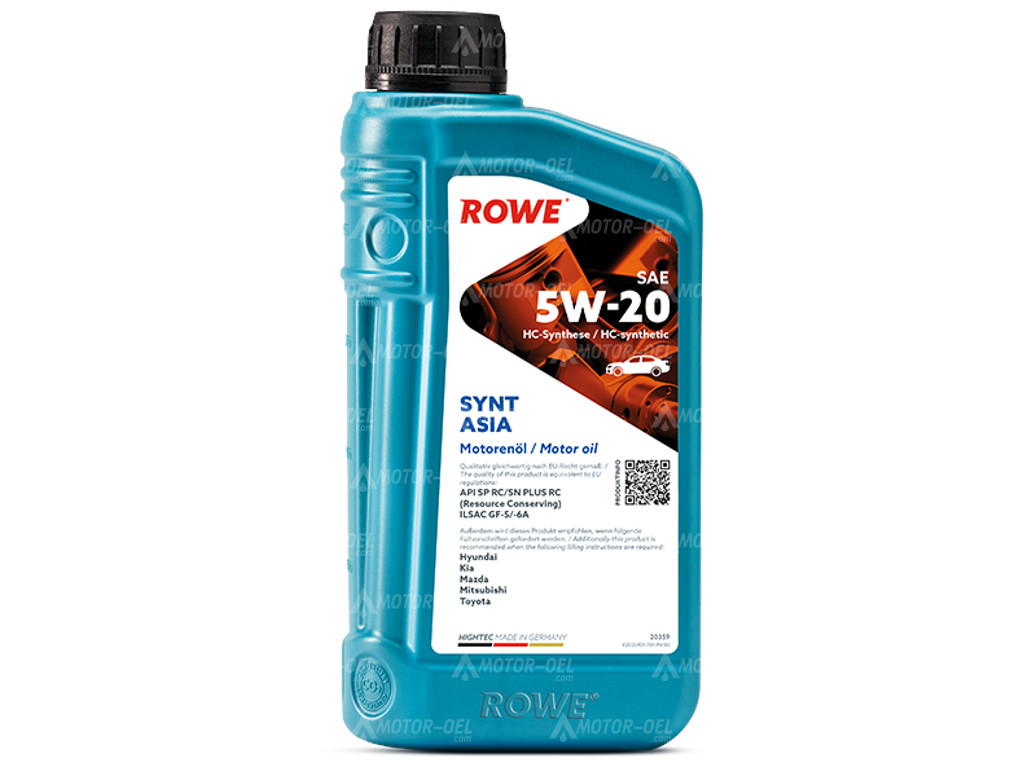 ROWE HIGHTEC SYNT ASIA SAE 5W-30, 6 Liter (6x1L), 20359