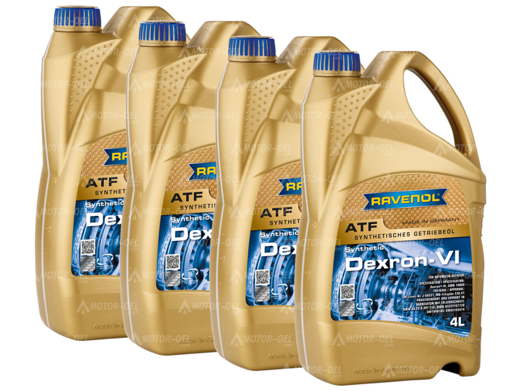 RAVENOL Automatik-Getriebe-Oel Dexron®-VI 16 Ltr. (4x4) RAVENOL Automatik-Getriebe-Oel Dexron®-VI 16 Ltr. (4x4)