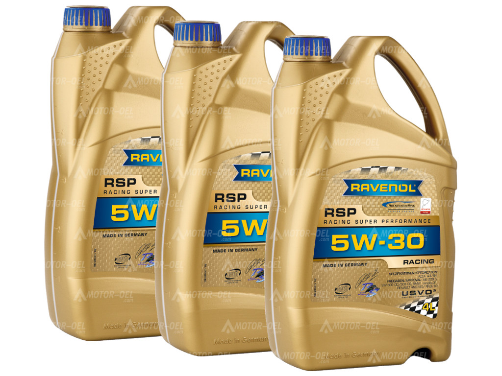 RAVENOL RSP Racing Super Performance SAE 5W-30, 12 Liter (3x4L), 1141089 