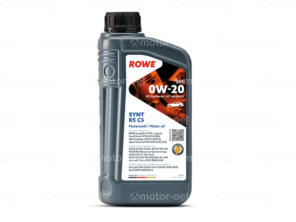 ROWE HIGHTEC SYNT RS C5 SAE 0W-20, 1 Liter, 20379