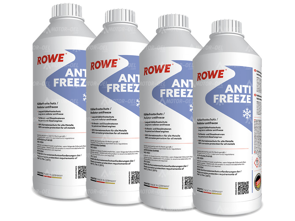 ROWE HIGHTEC ANTIFREEZE, 6 Liter (4x1,5L), 21017 ROWE HIGHTEC ANTIFREEZE, 6 Liter (4x1,5L), 21017
