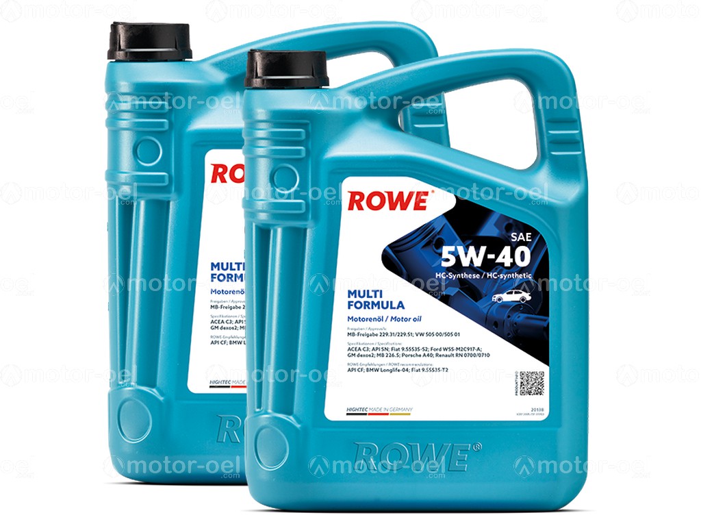 ROWE HIGHTEC MULTI FORMULA SAE 5W-40, 10 Liter (2x5L), 20138