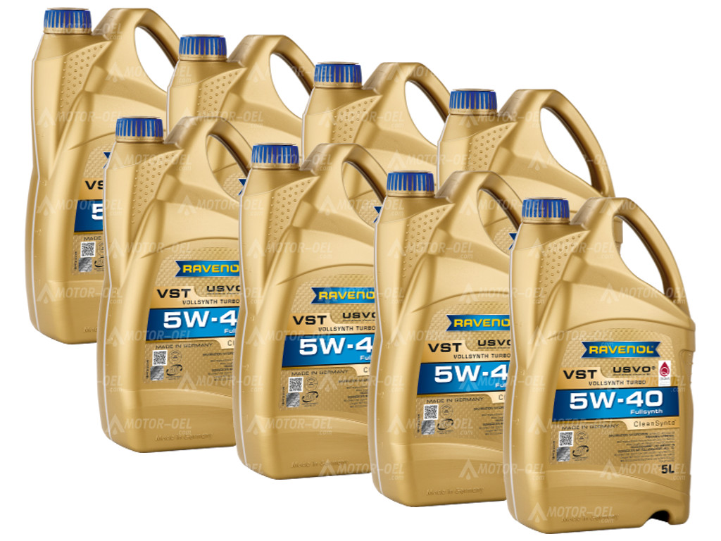 RAVENOL VollSynth Turbo VST SAE 5W-40, 40 Liter (8x5L), 1111136