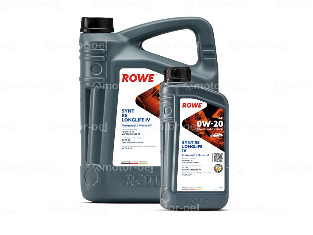 ROWE HIGHTEC SYNTH RS LONGLIFE IV SAE 0W-20, 6 Liter (5L+1L), 20036