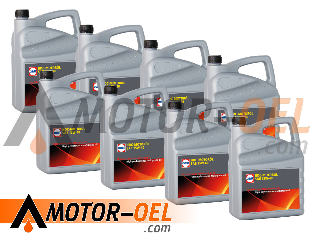 OEST HDC-MOTORÖL SAE 15W-40 8x5 Liter, 32074