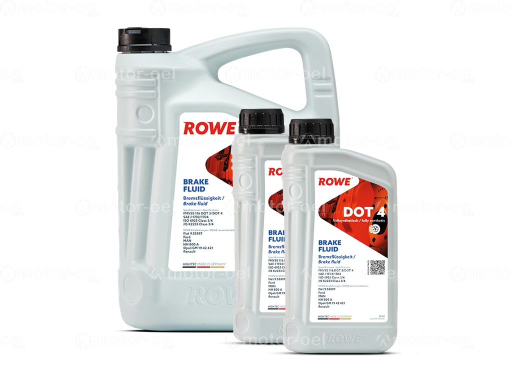 ROWE HIGHTEC BRAKE FLUID DOT 4, 7 Liter (5L+2L), 25101