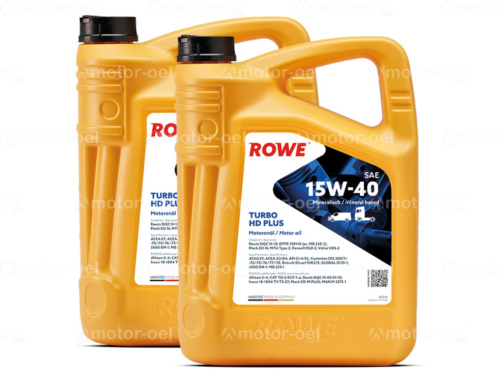 ROWE HIGHTEC TURBO HD SAE 15W-40 PLUS, 10 Liter (2x5L), 20041