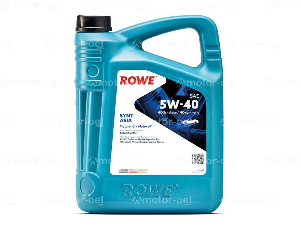 ROWE HIGHTEC SYNT ASIA SAE 5W-40, 5 Liter, 20246