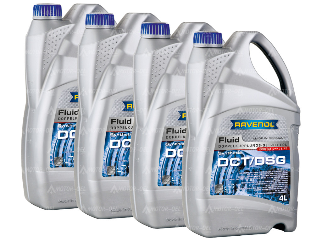 RAVENOL DCT/DSG Getriebe Fluid 16 Liter (4x4L) 1212106 RAVENOL DCT/DSG Getriebe Fluid 16 Liter (4x4L) 1212106