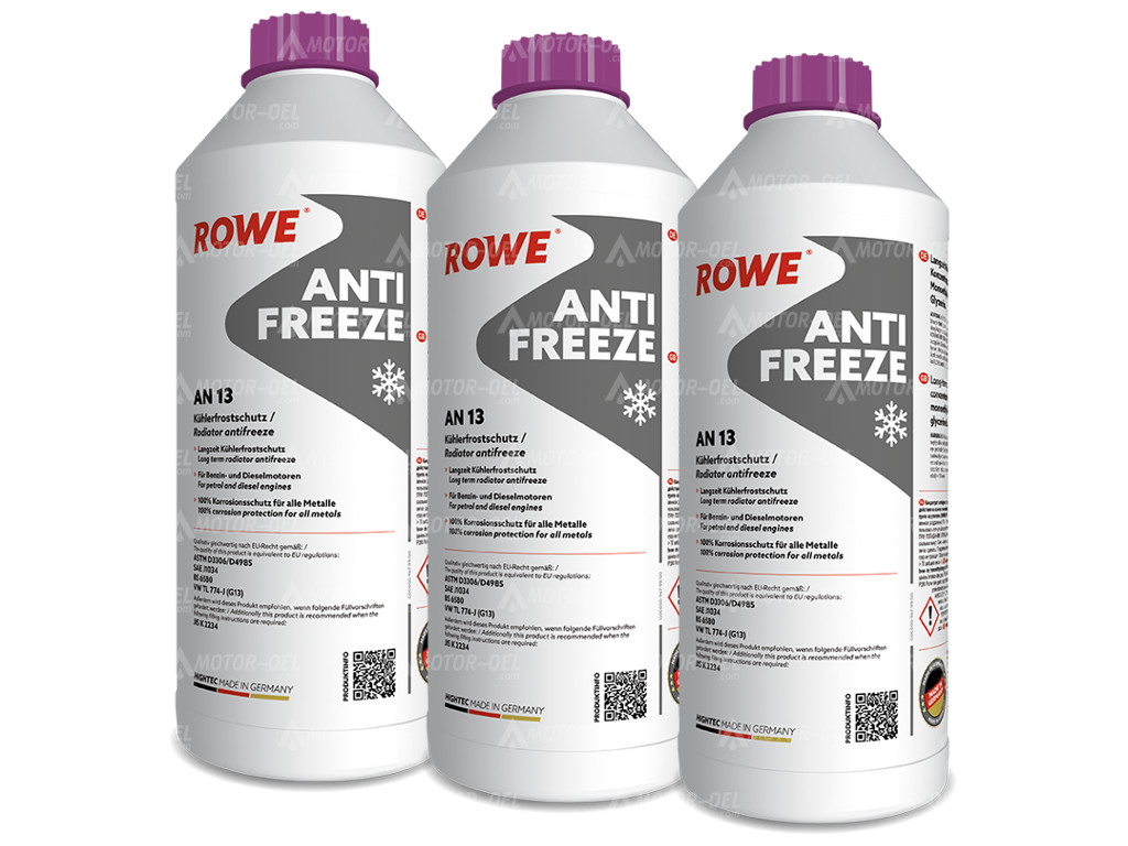 ROWE HIGHTEC ANTIFREEZE AN 13, 4,5 Liter (3x1,5L), 21062
