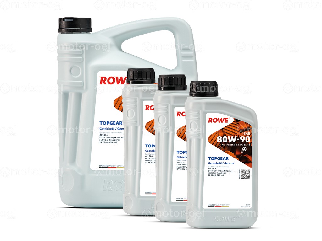 ROWE HIGHTEC TOPGEAR SAE 80W-90, 8 Liter (5L+3L), 25001