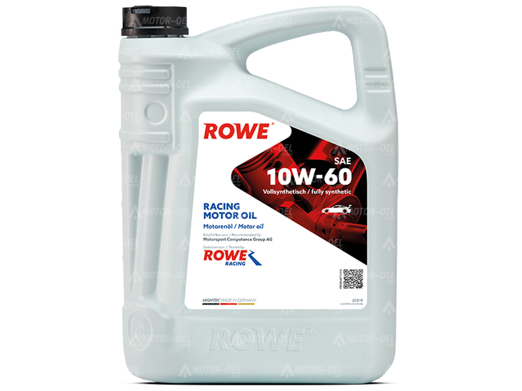 ROWE HIGHTEC RACING MOTOR OIL SAE 10W-60, 5 Liter, 20019