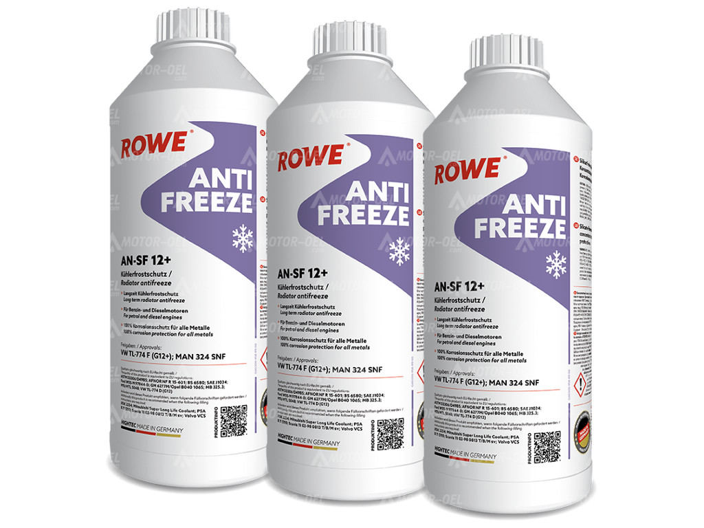 ROWE HIGHTEC ANTIFREEZE AN-SF 12+, 4,5 Liter (3x1,5L), 21014