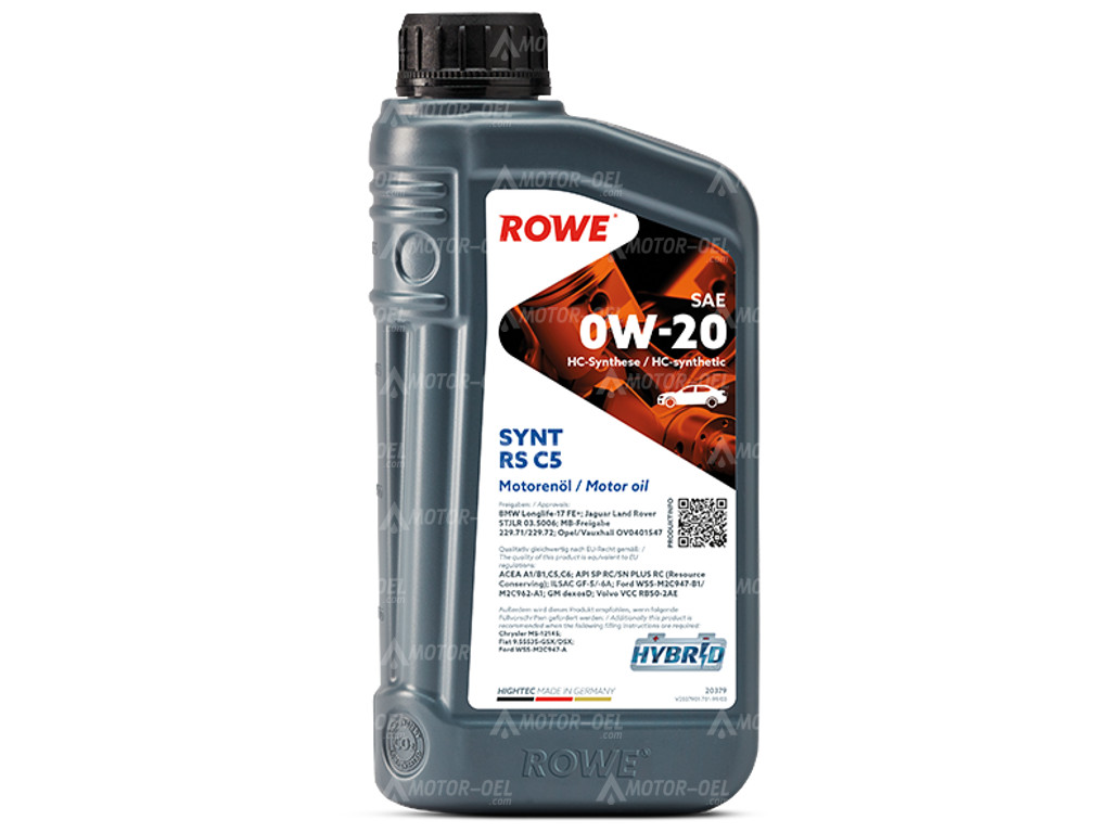 ROWE HIGHTEC SYNT RS C5 SAE 0W-20, 1 Liter, 20379