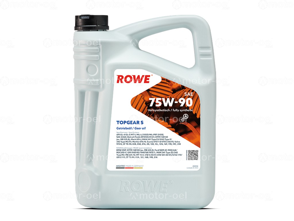 ROWE HIGHTEC TOPGEAR SAE 75W-90 S, 5 Liter, 25002