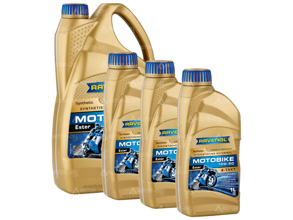 RAVENOL Motobike 4-T Ester SAE 10W-50 7 (4+3) Ltr.