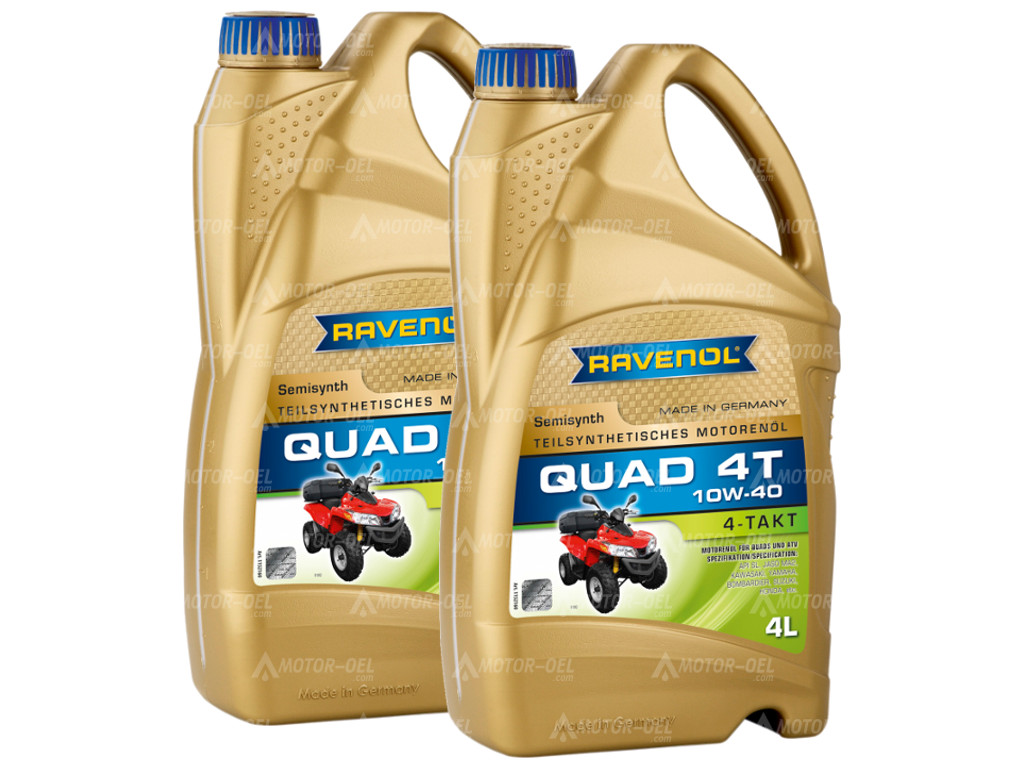 RAVENOL QUAD 4T SAE 10W-40, 8 Liter (2x4L), 1152160