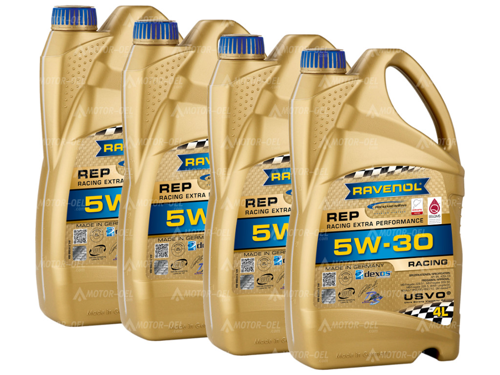 16 Liter (4x4L) RAVENOL REP Racing Extra Performance SAE 5W-30, 1141088