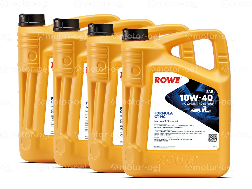 ROWE HIGHTEC FORMULA GT SAE 10W-40 HC, 20 Liter (4x5L), 20003