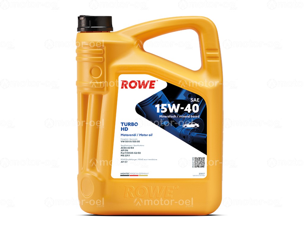 ROWE HIGHTEC TURBO HD SAE 15W-40, 5 Liter, 20007