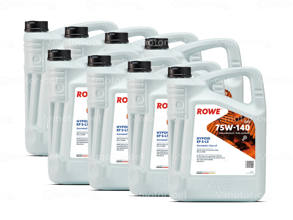 ROWE HIGHTEC HYPOID EP SAE 75W-140 S-LS, 40 Liter (8x5L), 25029