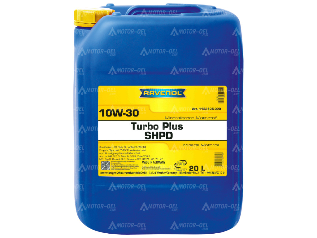 RAVENOL Turbo Plus SHPD SAE 10W-30 20 Ltr., RAVENOL Turbo Plus SHPD SAE 10W-30 20 Ltr.,