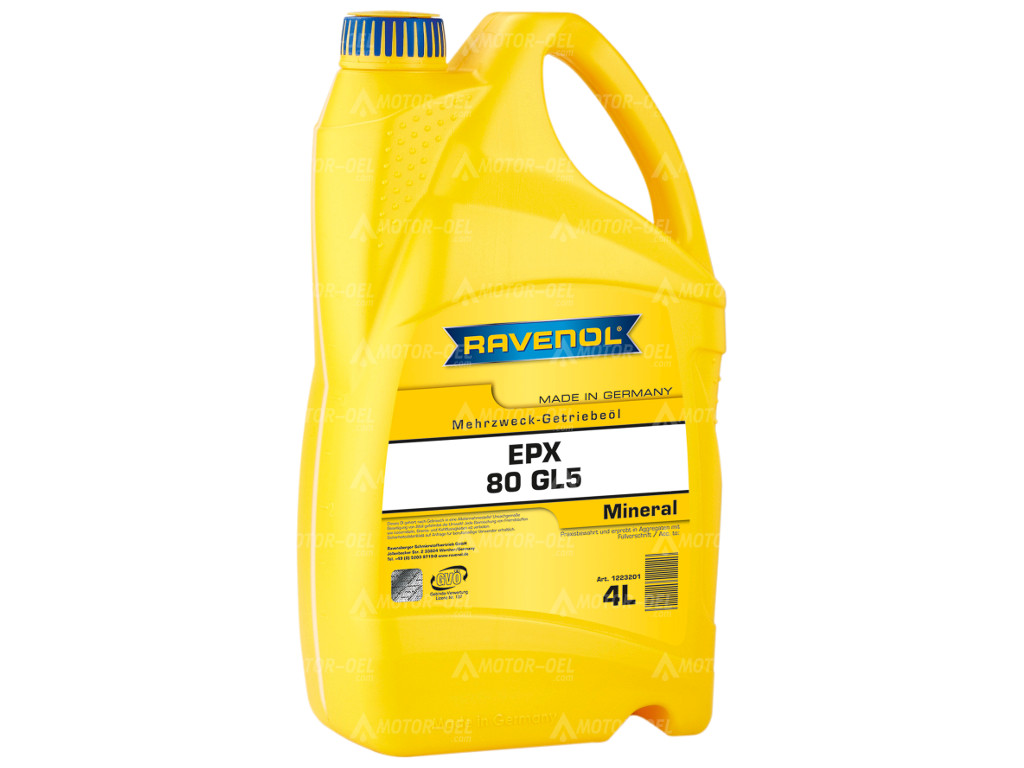 RAVENOL Getriebeoel EPX SAE 80 GL 5 4 Ltr.