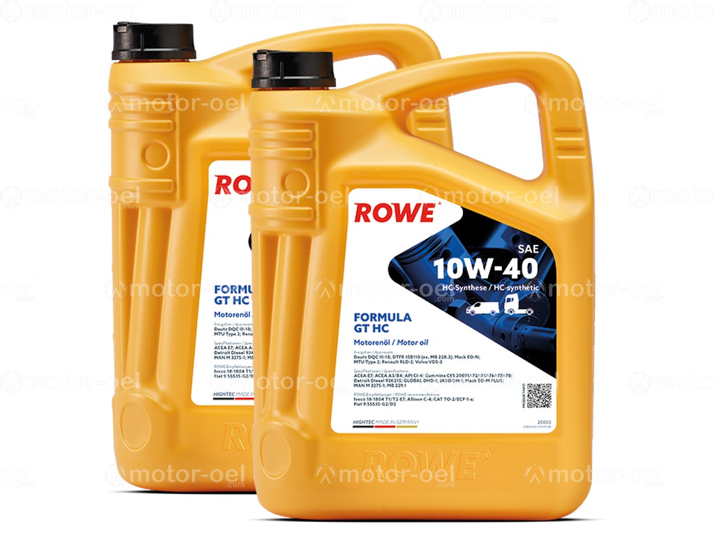 ROWE HIGHTEC FORMULA GT SAE 10W-40 HC, 10 Liter (2x5L), 20003