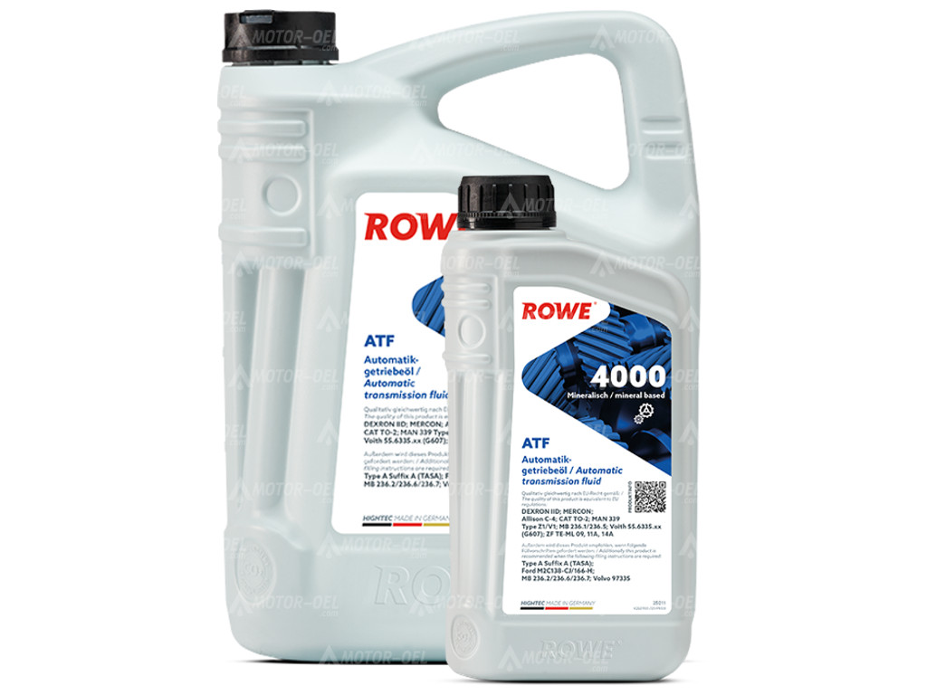 ROWE HIGHTEC ATF 4000, 6 Liter (5L+1L), 25011 ROWE HIGHTEC ATF 4000, 6 Liter (5L+1L), 25011