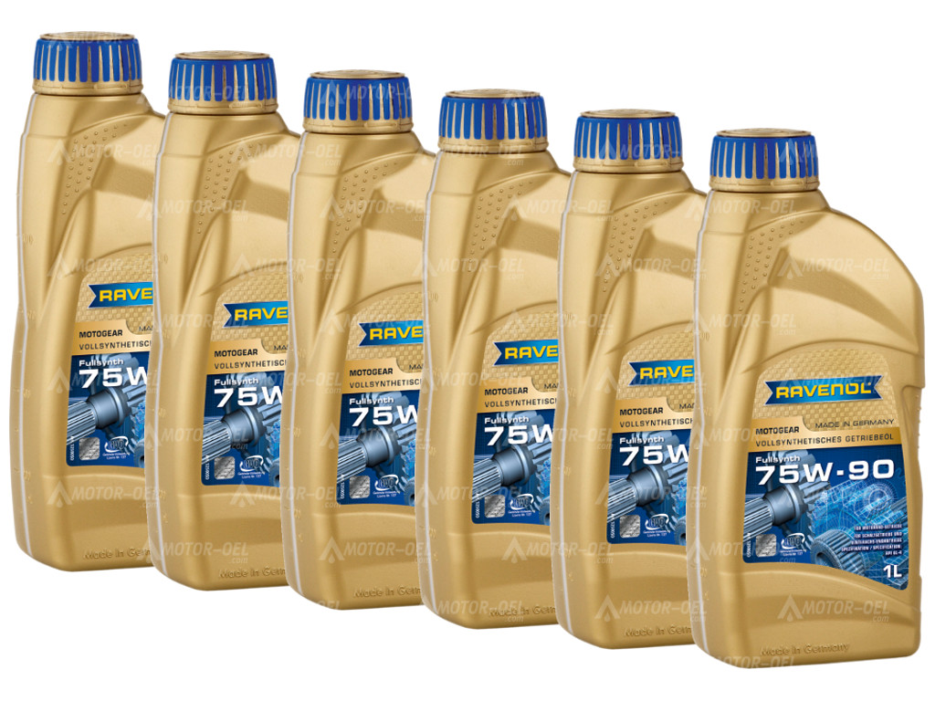 RAVENOL Motogear SAE 75W-90 GL-4 6 (6x1) Ltr. RAVENOL Motogear SAE 75W-90 GL-4 6 (6x1) Ltr.