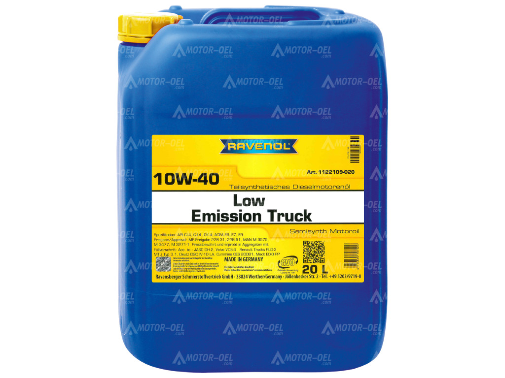 RAVENOL Low Emission Truck SAE 10W-40 20 Ltr.